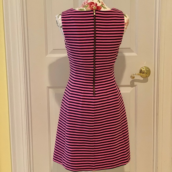 Lilly Pulitzer Brielle dress Pink/Navy stripe - S - Picture 6 of 16
